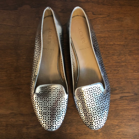 J.Crew Silver Cleo Loafer - Picture 3 of 5